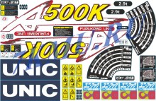 Комплект наклеек для манипулятора Unic URA500